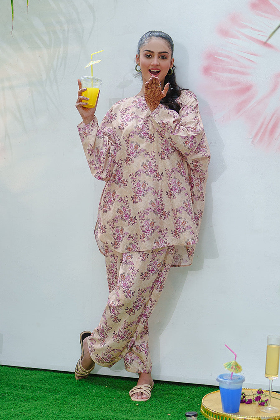 Rozana By Opole Stitched 2 Piece Digital Printed Arabic Lawn Collection'2025-Dessert Rose