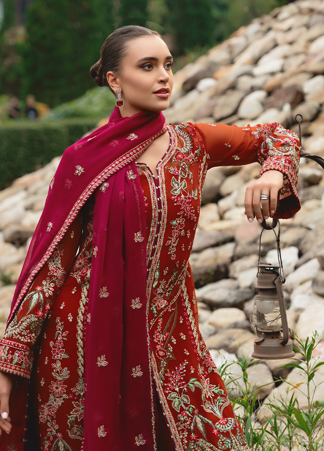 Gulaal Unstitched 3 Piece Luxury Emb Pret Collection'2025-Athena (GL-EP-2024-22)