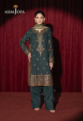 Asim Jofa Premium Festive Ajpf-05 Embroidered Silk 3 Pcs