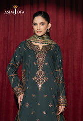 Asim Jofa Premium Festive Ajpf-05 Embroidered Silk 3 Pcs