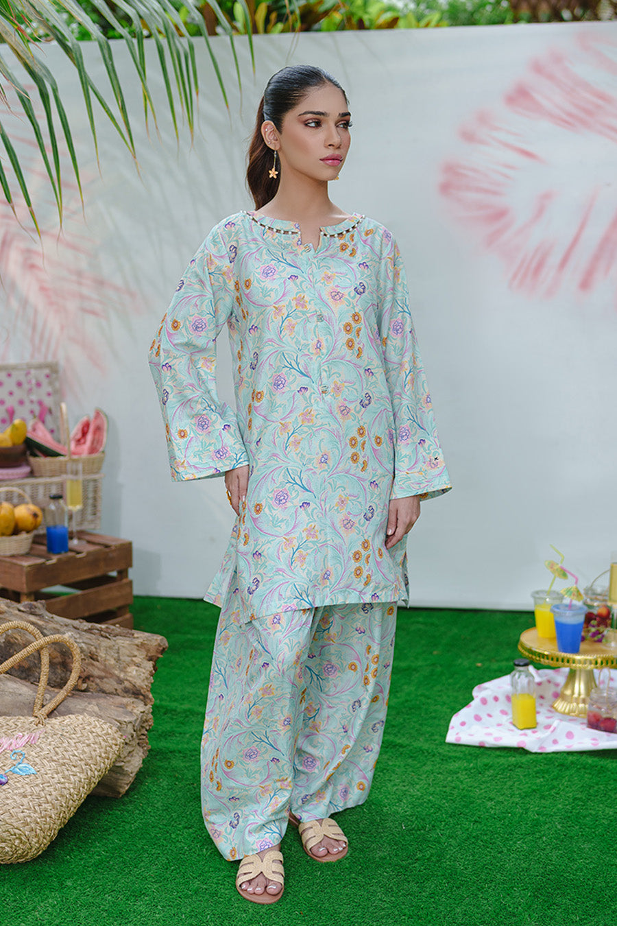 Rozana By Opole Stitched 2 Piece Digital Printed Arabic Lawn Collection'2025-Pastel Dreams