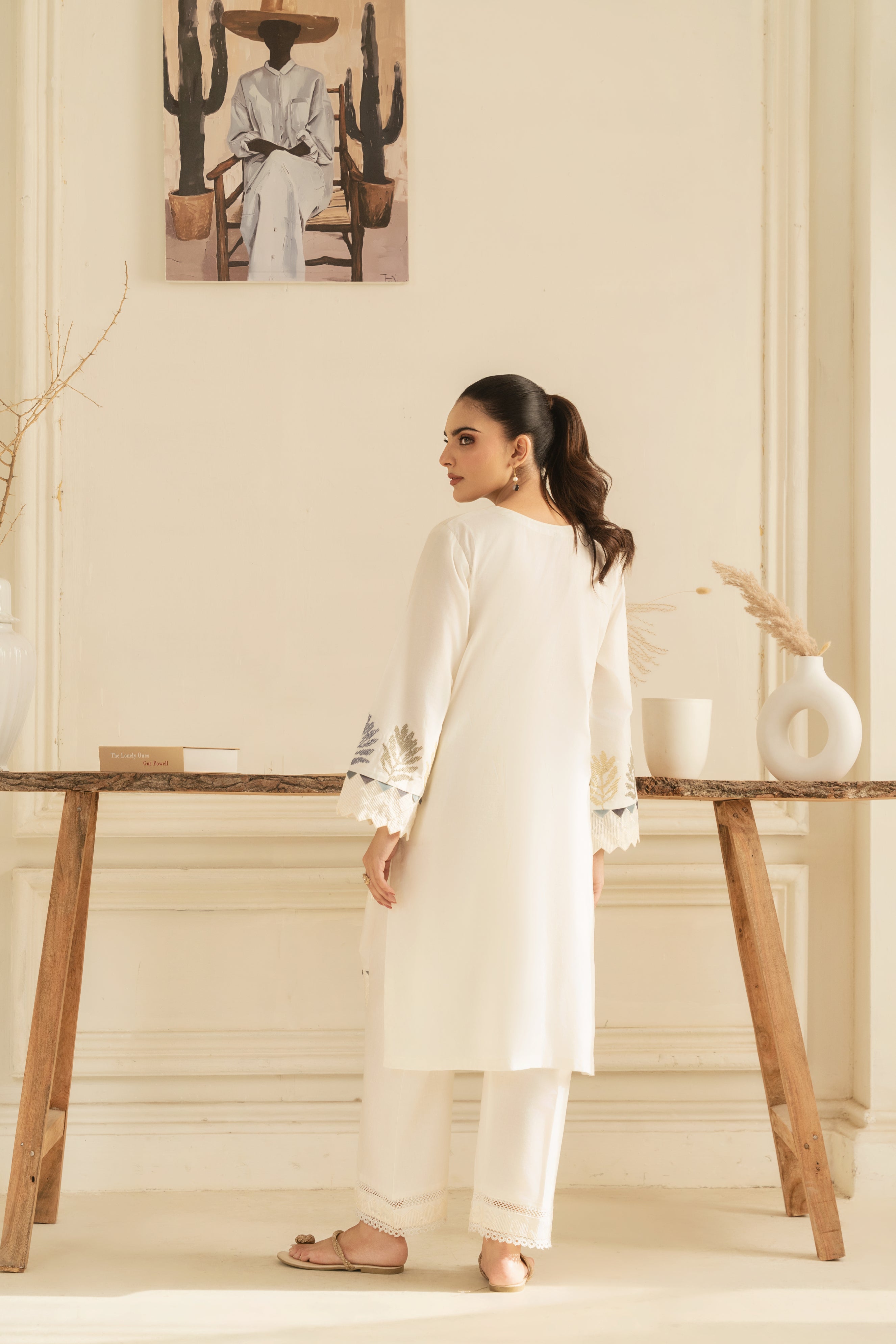 Zoya Zafar Stitched 2 Piece Cotton Collection'2025-Whispering Waves