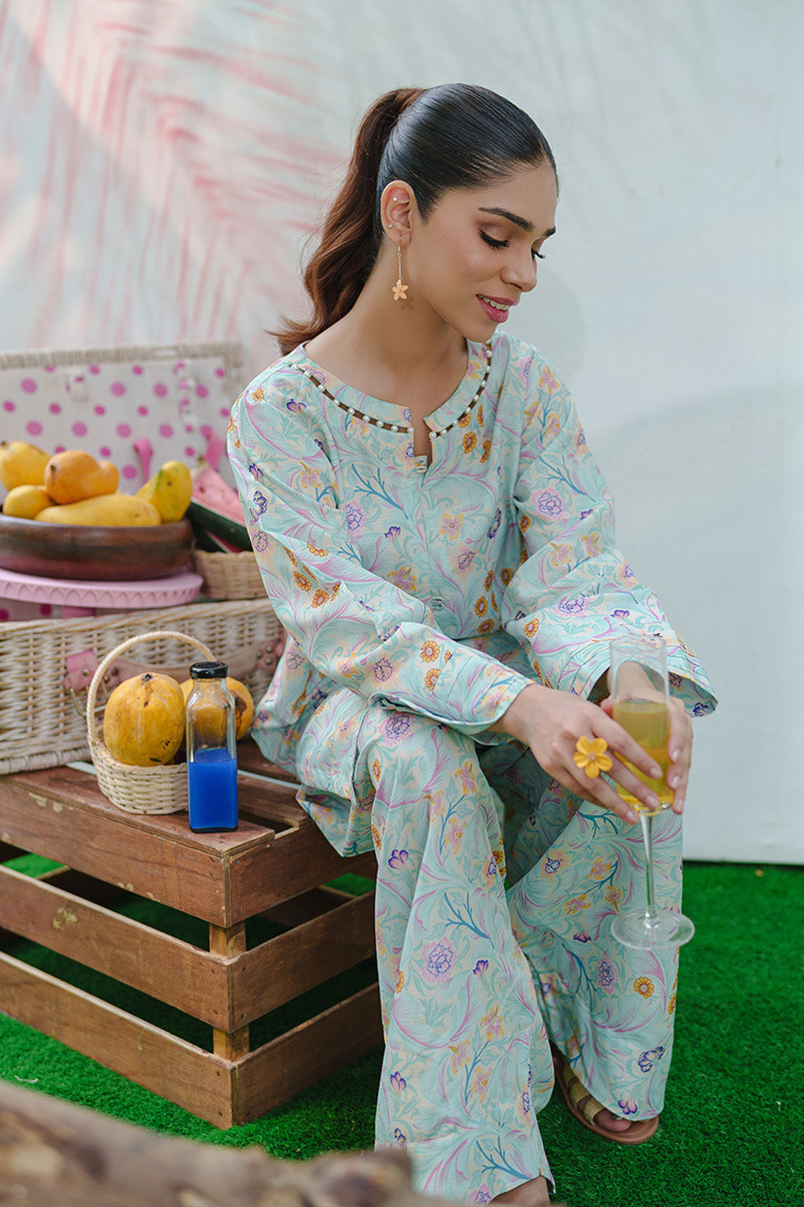 Rozana By Opole Stitched 2 Piece Digital Printed Arabic Lawn Collection'2025-Pastel Dreams