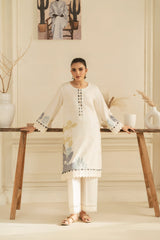 Zoya Zafar Stitched 2 Piece Cotton Collection'2025-Whispering Waves