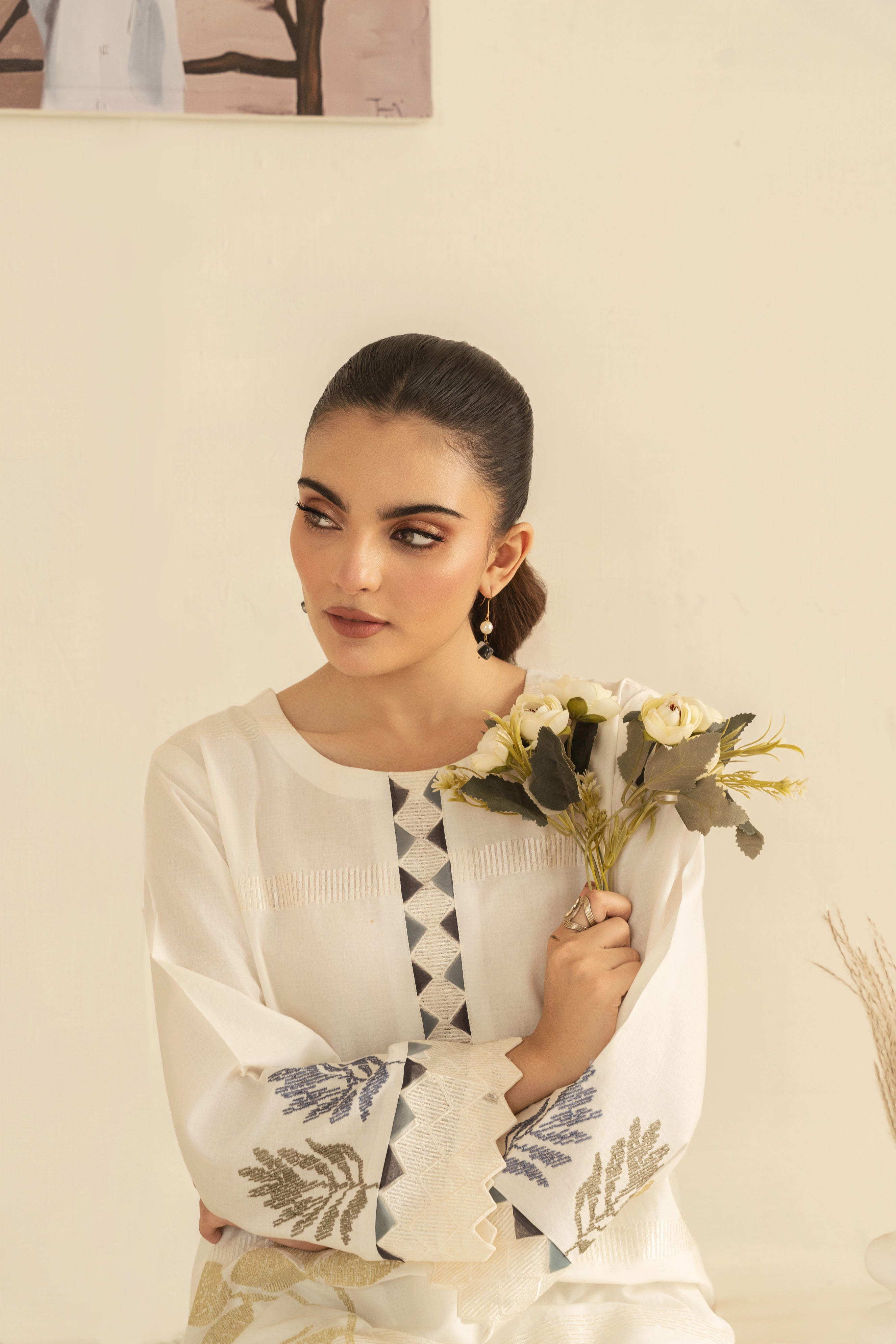 Zoya Zafar Stitched 2 Piece Cotton Collection'2025-Whispering Waves