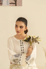 Zoya Zafar Stitched 2 Piece Cotton Collection'2025-Whispering Waves