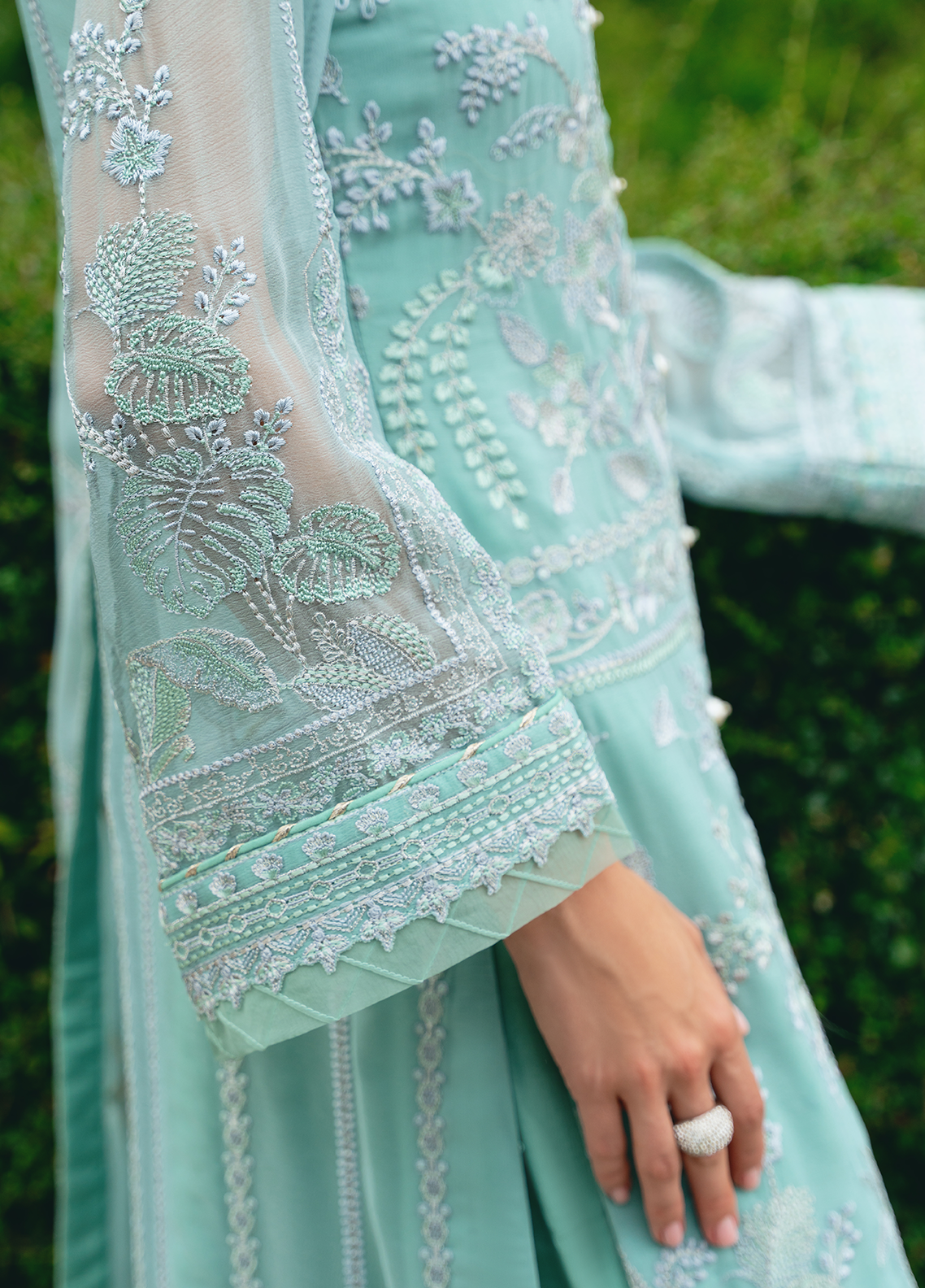 Gulaal Unstitched 3 Piece Luxury Emb Pret Collection'2025-Nissa (GL-EP-2024-23)