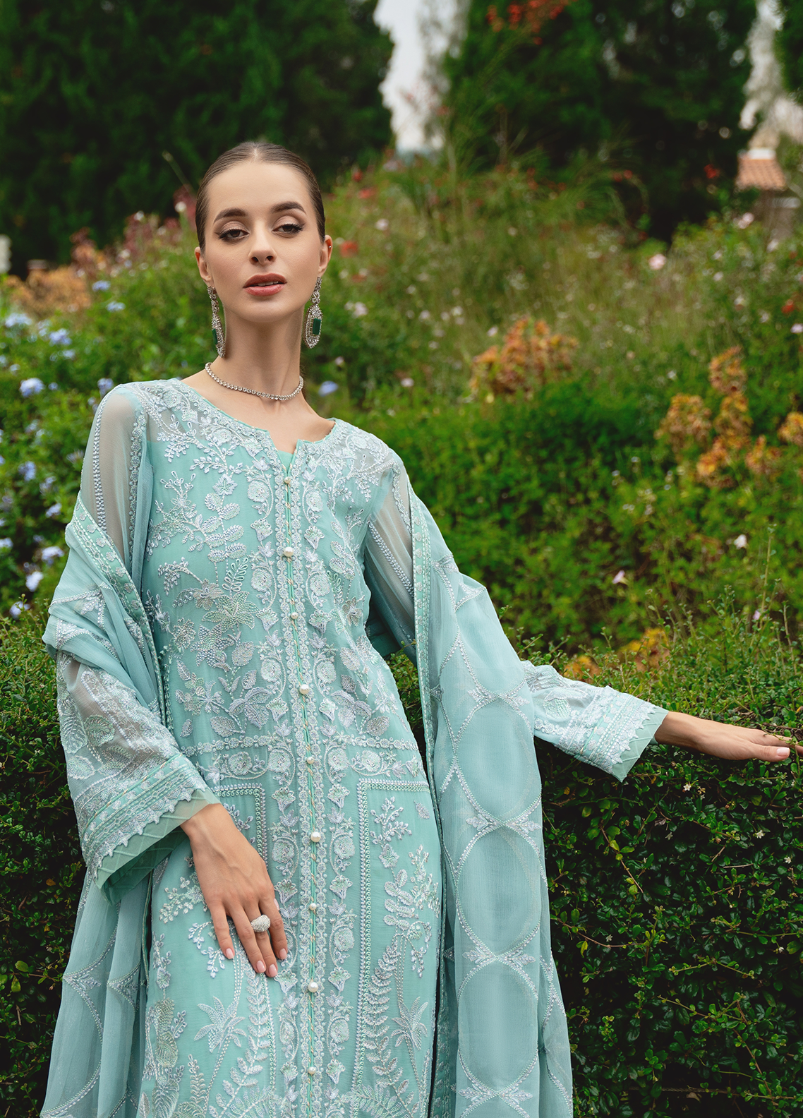Gulaal Unstitched 3 Piece Luxury Emb Pret Collection'2025-Nissa (GL-EP-2024-23)