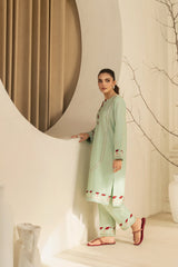 Zoya Zafar Stitched 2 Piece Cotton Suit-Maria . B .01