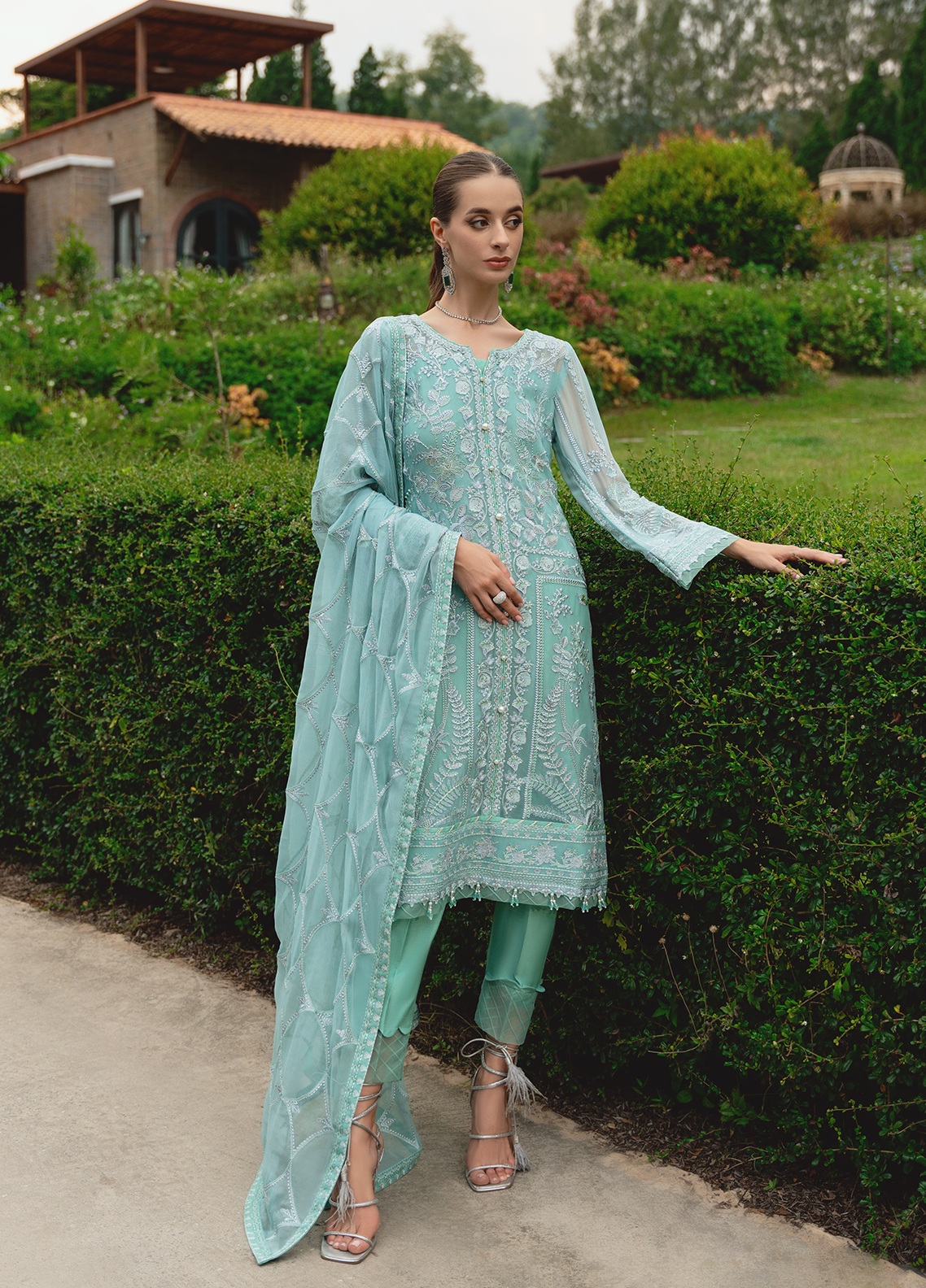 Gulaal Unstitched 3 Piece Luxury Emb Pret Collection'2025-Nissa (GL-EP-2024-23)