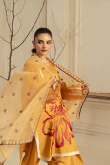 Zoya Zafar Stitched 3 Piece Silk Collection'2025-Farshi shalwar 05