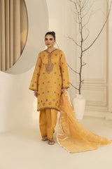 Zoya Zafar Stitched 3 Piece Silk Collection'2025-Farshi Shalwar 02