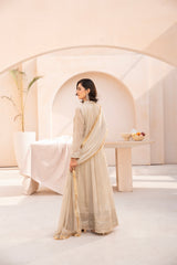 Banno By Manahils Stitched 3 Piece Formals-MAXI-106 - BEIGE