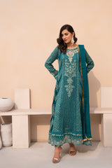 Banno By Manahils Stitched 3 Piece Formals-MS-02-ZINC