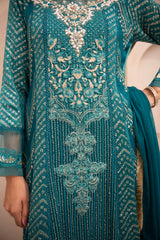Banno By Manahils Stitched 3 Piece Formals-MS-02-ZINC