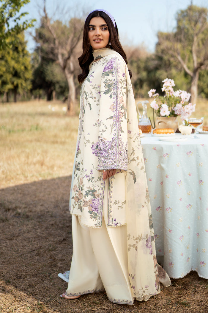 Fresco By Sheenora Stitched 3 Piece Lawn Edit Collection'2025-Lavender Mist