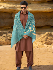 Tng By Md Men Stole Collection-Iqbal Ka Chand Stole (Green-Men)