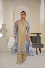 Threads & Weaves Sapphire Sand - Embroidered Lawn Ready to Wear 3PC-RTWL26106S