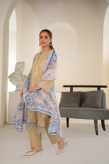 Threads & Weaves Sapphire Sand - Embroidered Lawn Ready to Wear 3PC-RTWL26106S