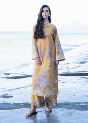 Oasis by Meerak Stitched 2 Piece Silk Lawn Kaftan-KF - 02