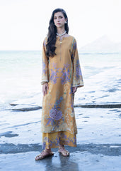 Oasis by Meerak Stitched 2 Piece Silk Lawn Kaftan-KF - 02