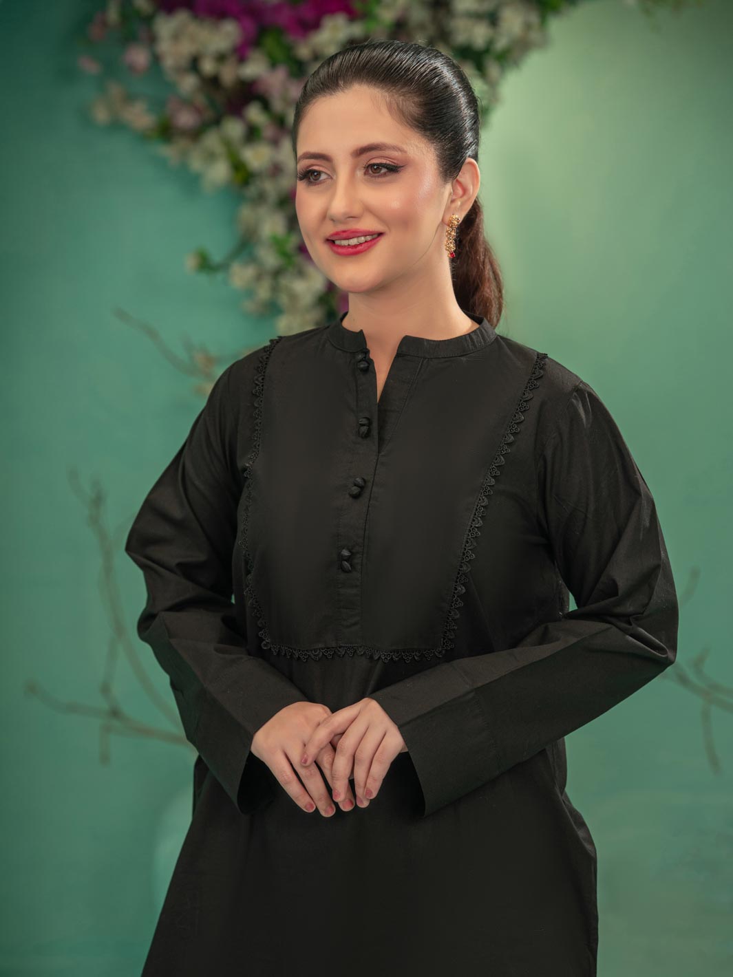 Tng By Md Stitched Collection-Farshi | Co-Ord Set | Black