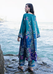 Oasis by Meerak Stitched 2 Piece Silk Lawn Kaftan-KF - 05