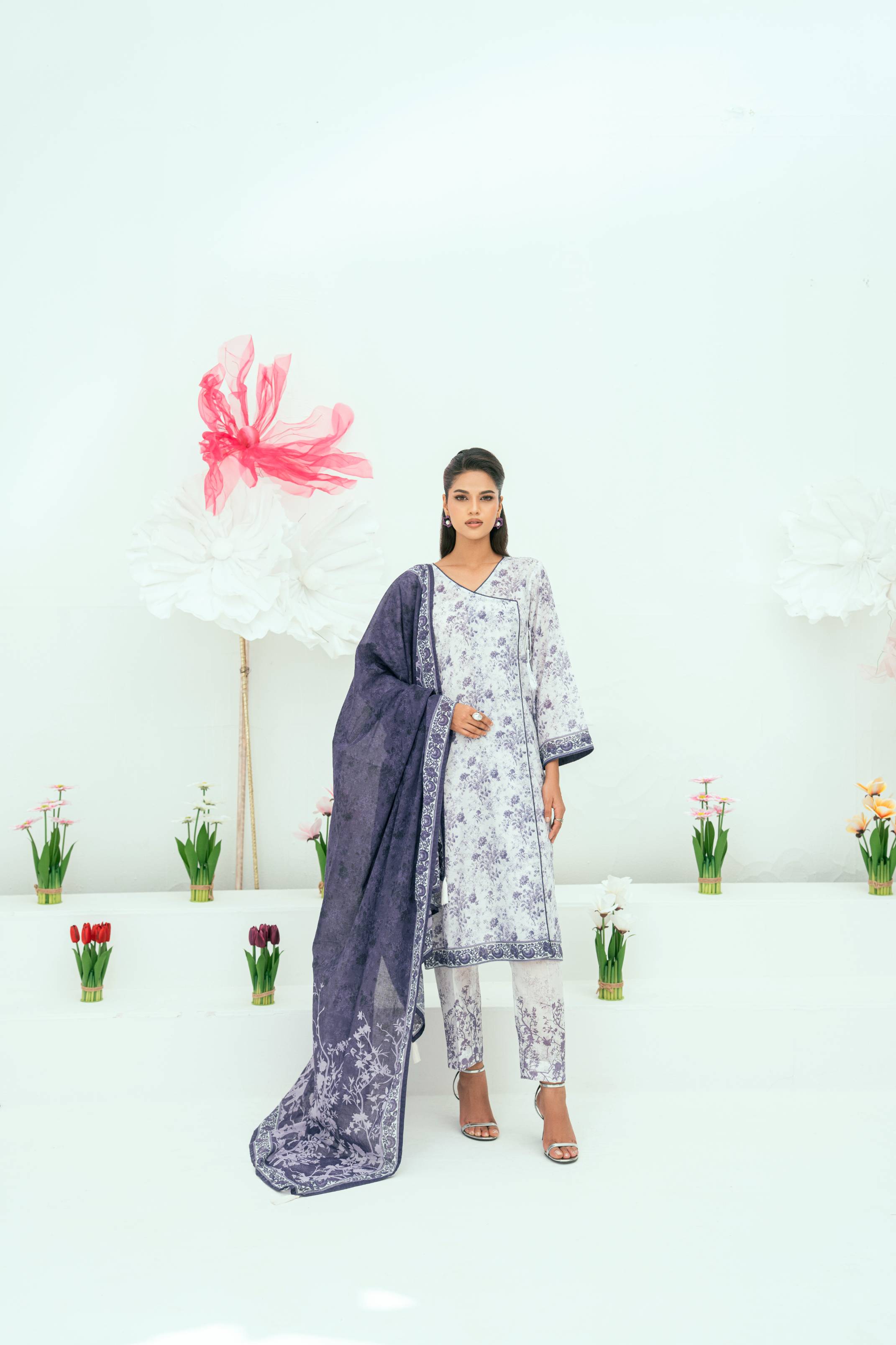 Amal Unstitched 3 Piece Printed Lawn Collection
