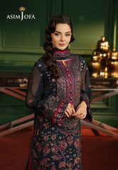 Asim Jofa Premium Festive Ajpf-17 Embroidered Chiffon 3 Pcs