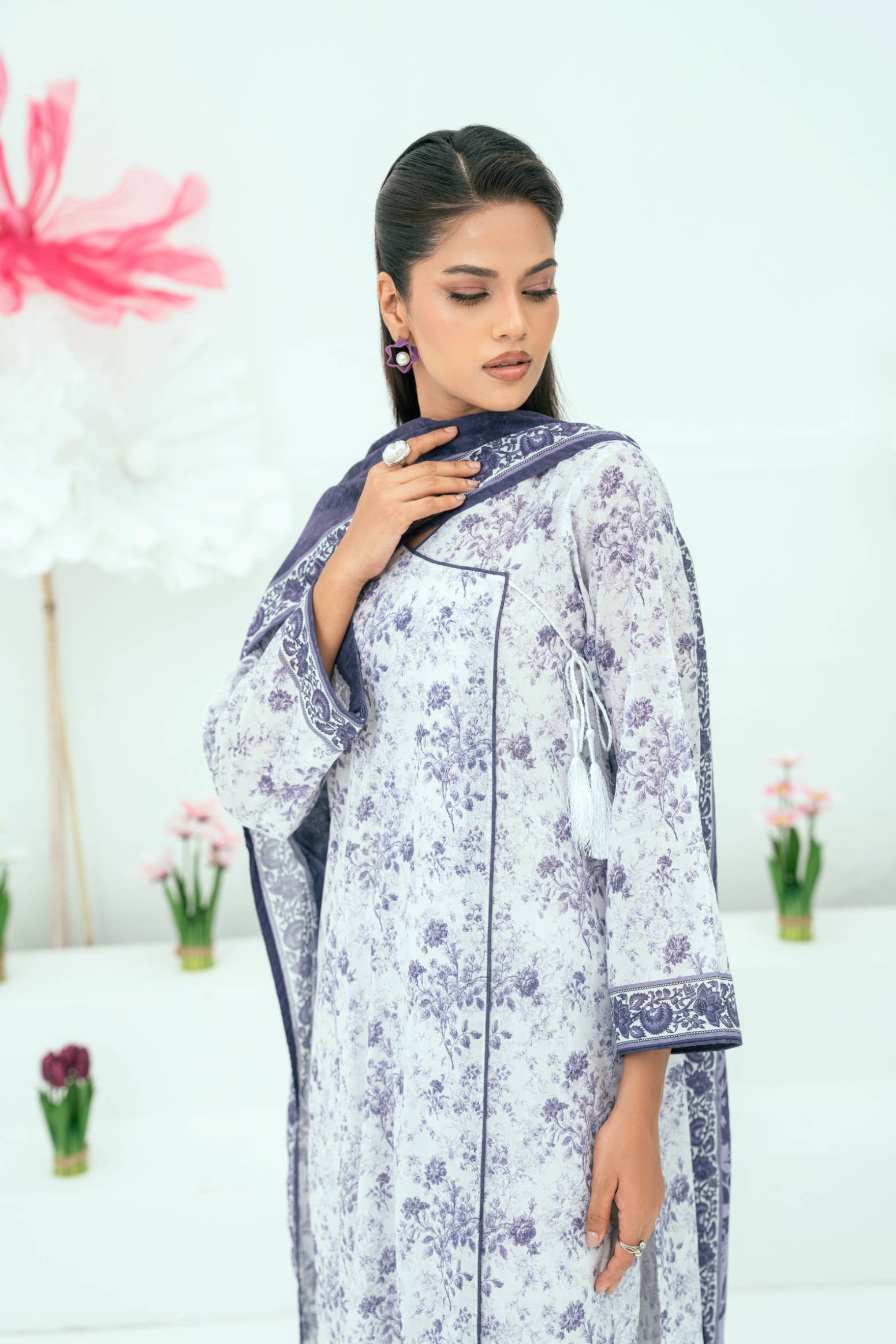Amal Unstitched 3 Piece Printed Lawn Collection