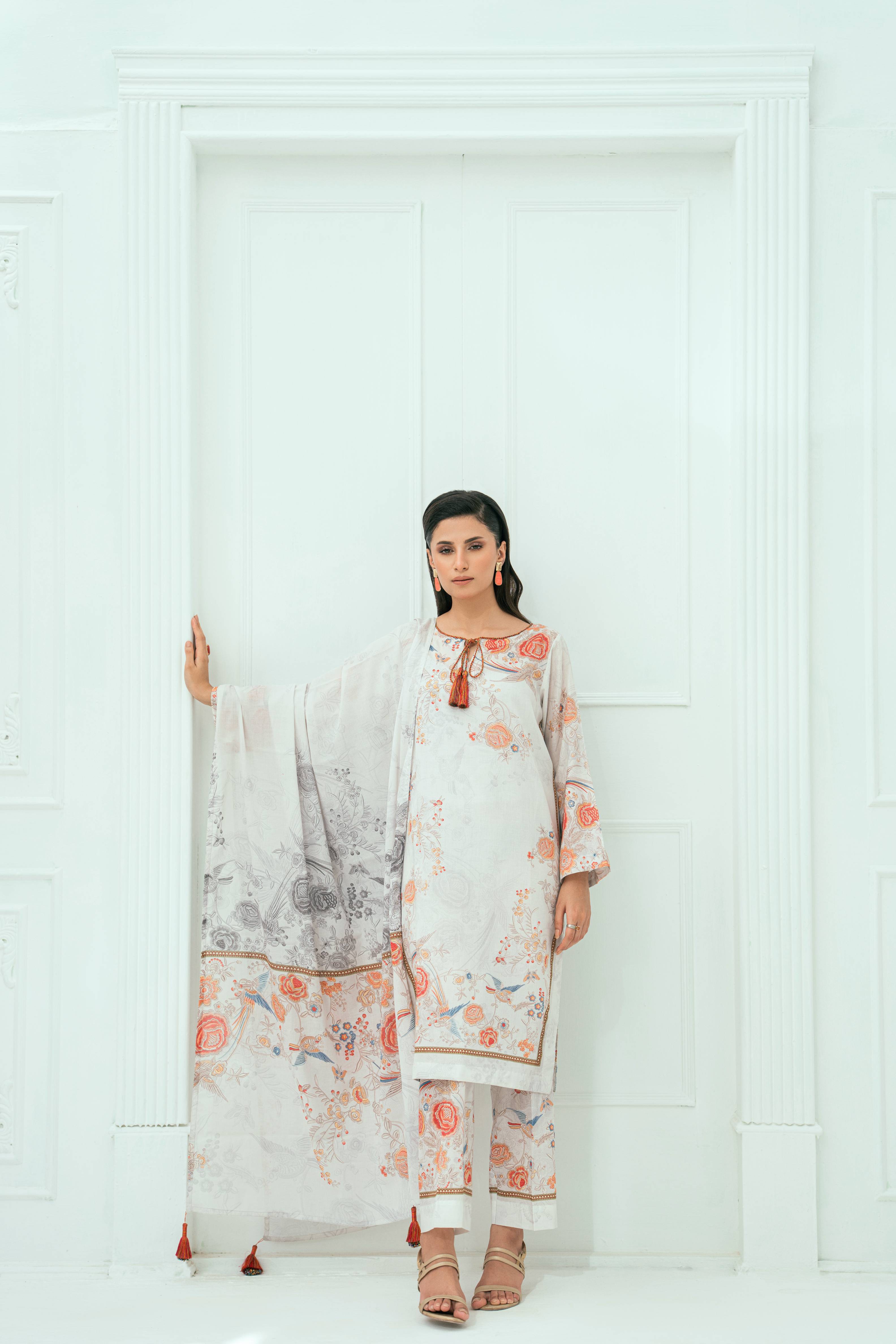 Amal Unstitched 3 Piece Printed Lawn Collection