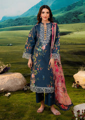 Meerak Stitched 3 Piece Emb Lawn Suit-Aster