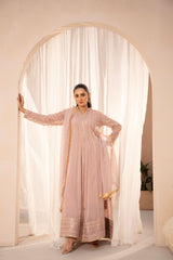 Banno By Manahils Stitched 3 Piece Formals-MAXI-106 - PURPLE