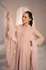 Banno By Manahils Stitched 3 Piece Formals-MAXI-106 - PURPLE