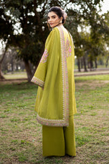 Fresco By Sheenora Stitched 3 Piece Lawn Edit Collection'2025-Olive Obsession