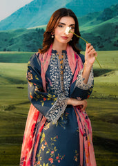 Meerak Stitched 3 Piece Emb Lawn Suit-Aster