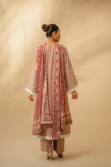 Zouj Unstitched 3 Piece Chikankari Lawn Edit Collection'2025-Desert Bloom