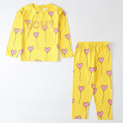 Kjunction Girls Printed Full Sleeve Suit