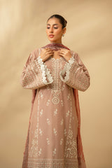 Zouj Unstitched 3 Piece Chikankari Lawn Edit Collection'2025-Desert Bloom
