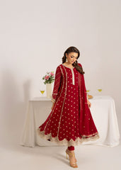 Gulaal By Al Harir Stitched 3 Piece Formals Suit-AH006-Gulaal-Maroon