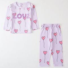 Kjunction Girls Printed Full Sleeve Suit