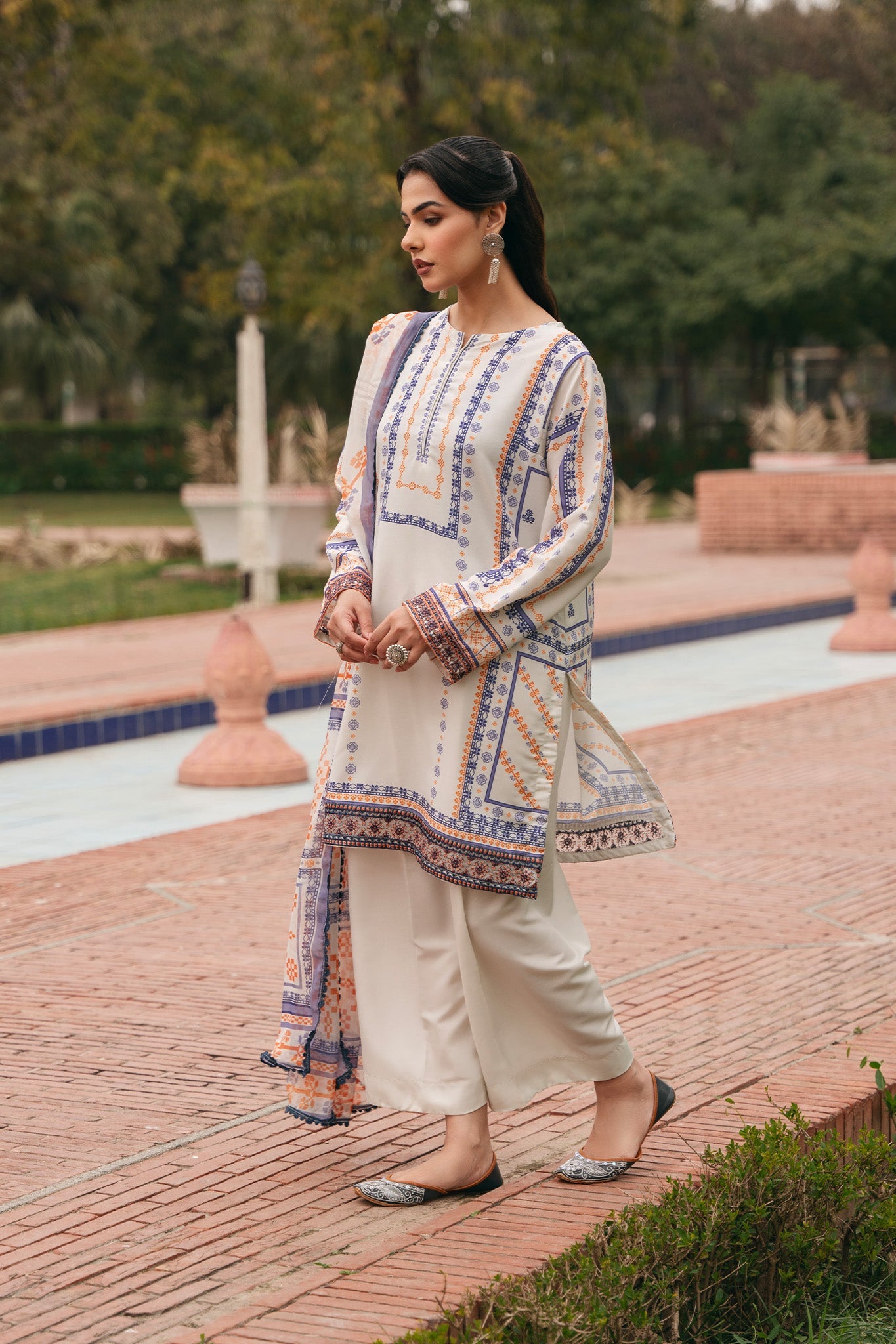 Bloom By Mannat Clothing Stitched Collection-Oat