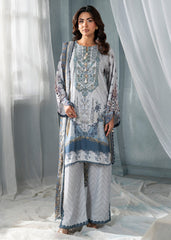 Meerak Unstitiched 3 Piece Winter Collection'2026-Sky Blossom