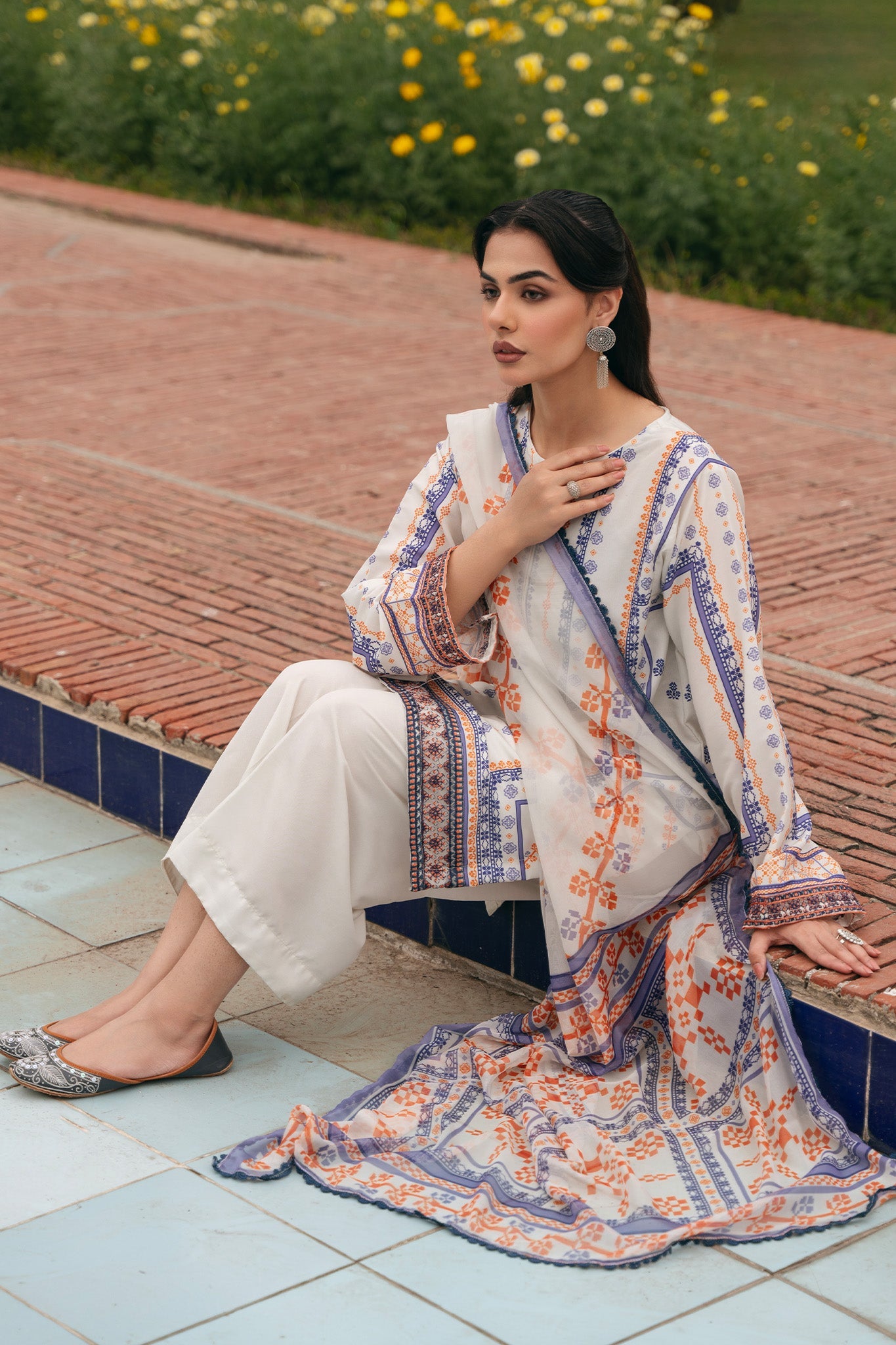 Bloom By Mannat Clothing Stitched Collection-Oat