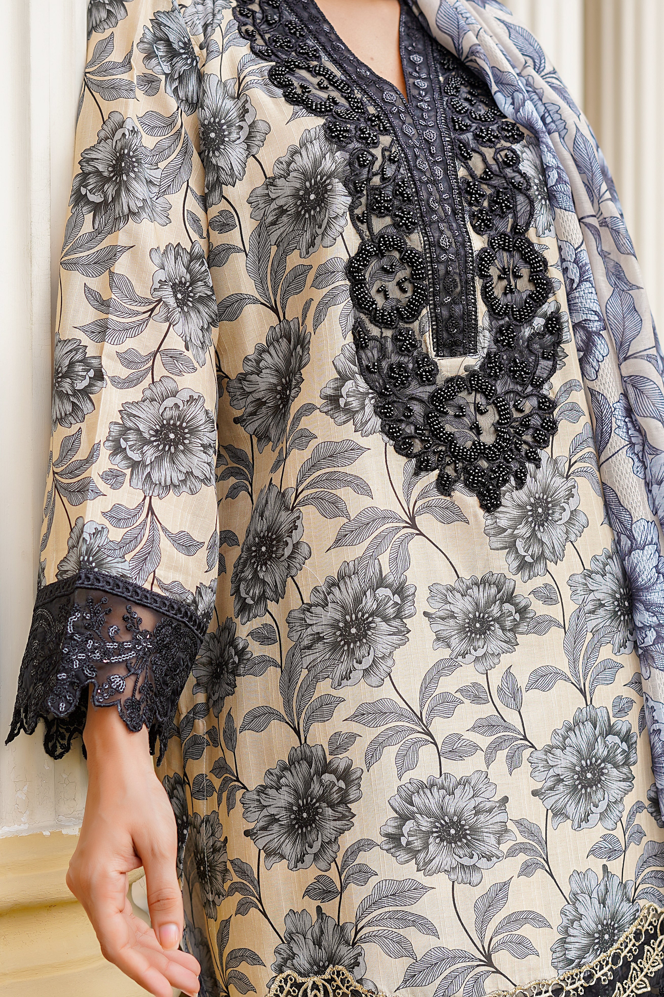 Rang E Gulposh Stitched 3 Piece Lawn Collection'2025-RNG-1203