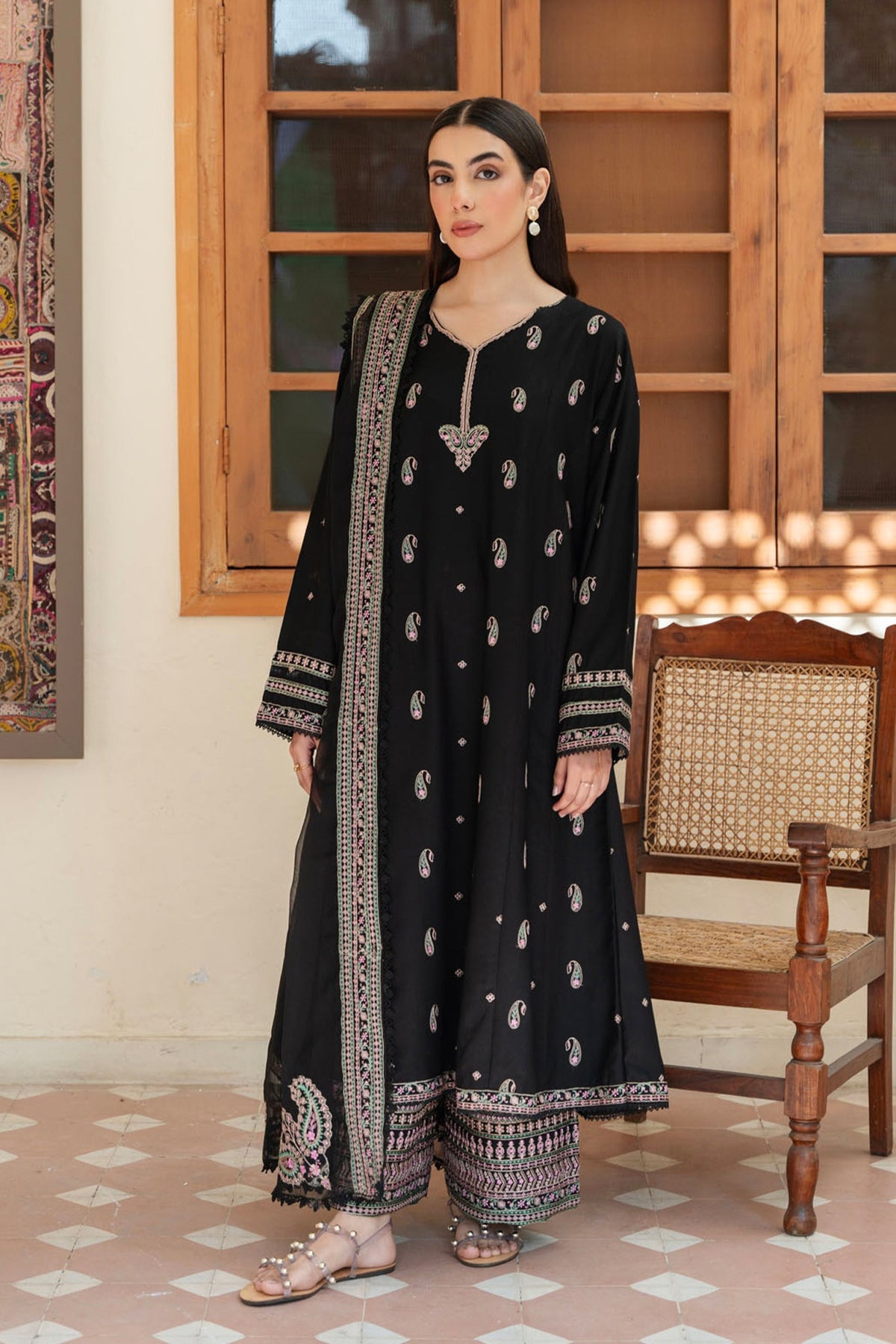 Spring Edit'25 By Mannat Clothing Stitched Collection-Caviar