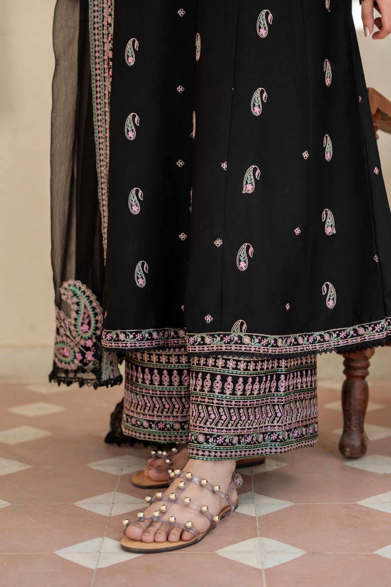 Spring Edit'25 By Mannat Clothing Stitched Collection-Caviar