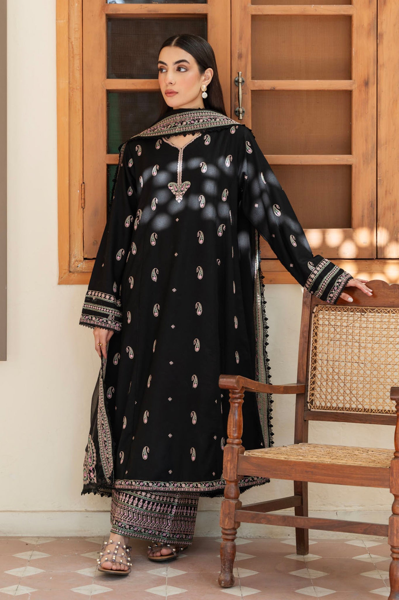 Spring Edit'25 By Mannat Clothing Stitched Collection-Caviar