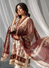Meerak Unstitiched 3 Piece Winter Collection'2026-Beige Rose