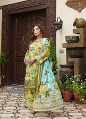 Rang E Gulposh Stitched 3 Piece Lawn Collection'2025-RNG-1208